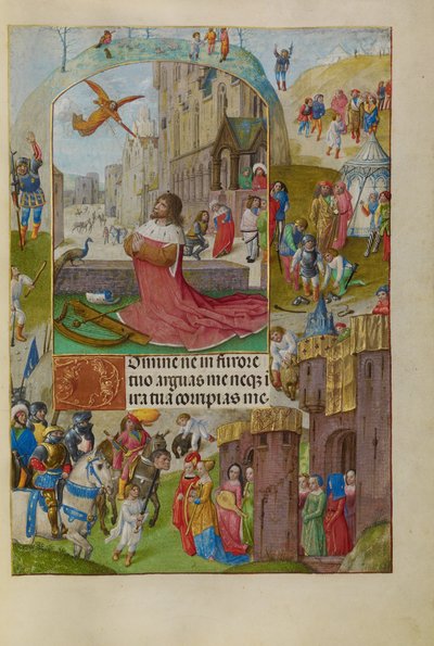 David in Prayer by Master of Lübeck the Bible